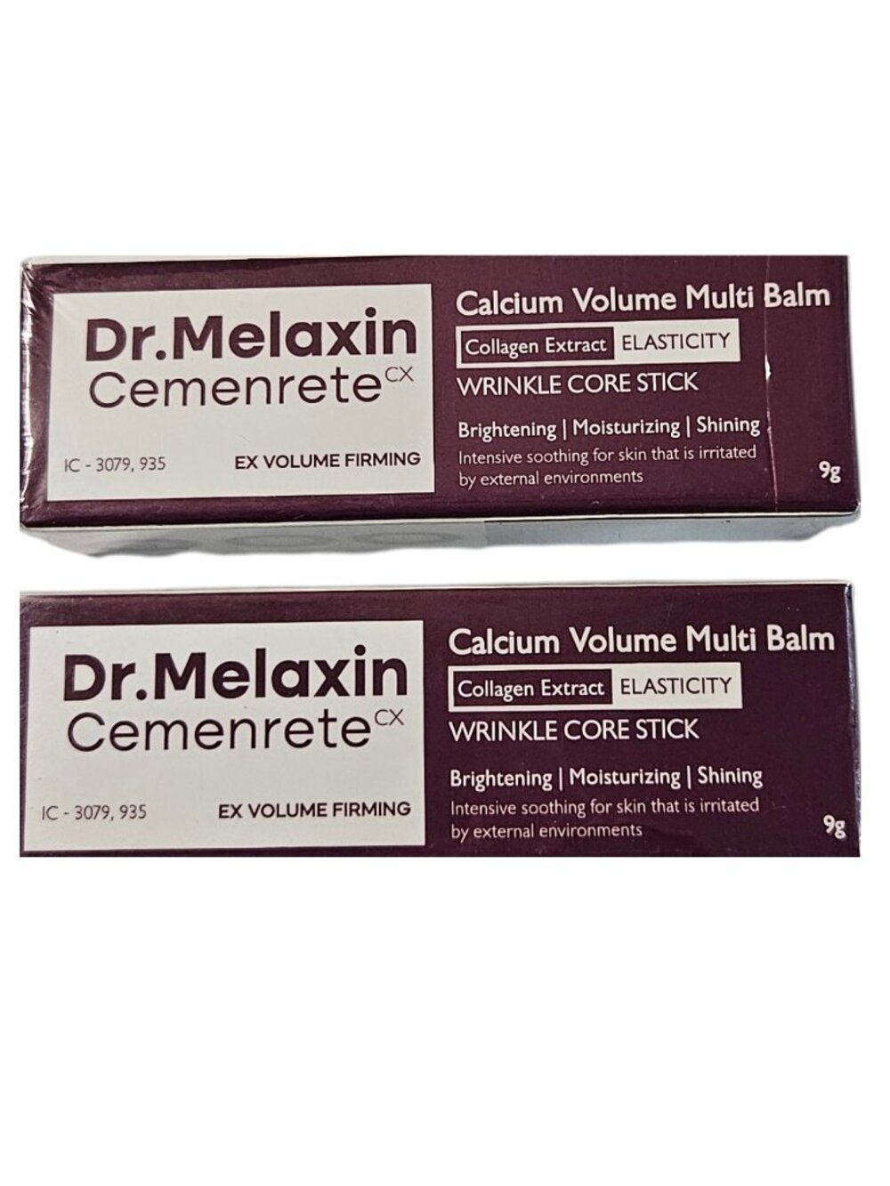 2PK Dr.Melaxin Cemenrete CX Calcium Volume Multi Balm (9g / 0.31 oz) K-Beauty